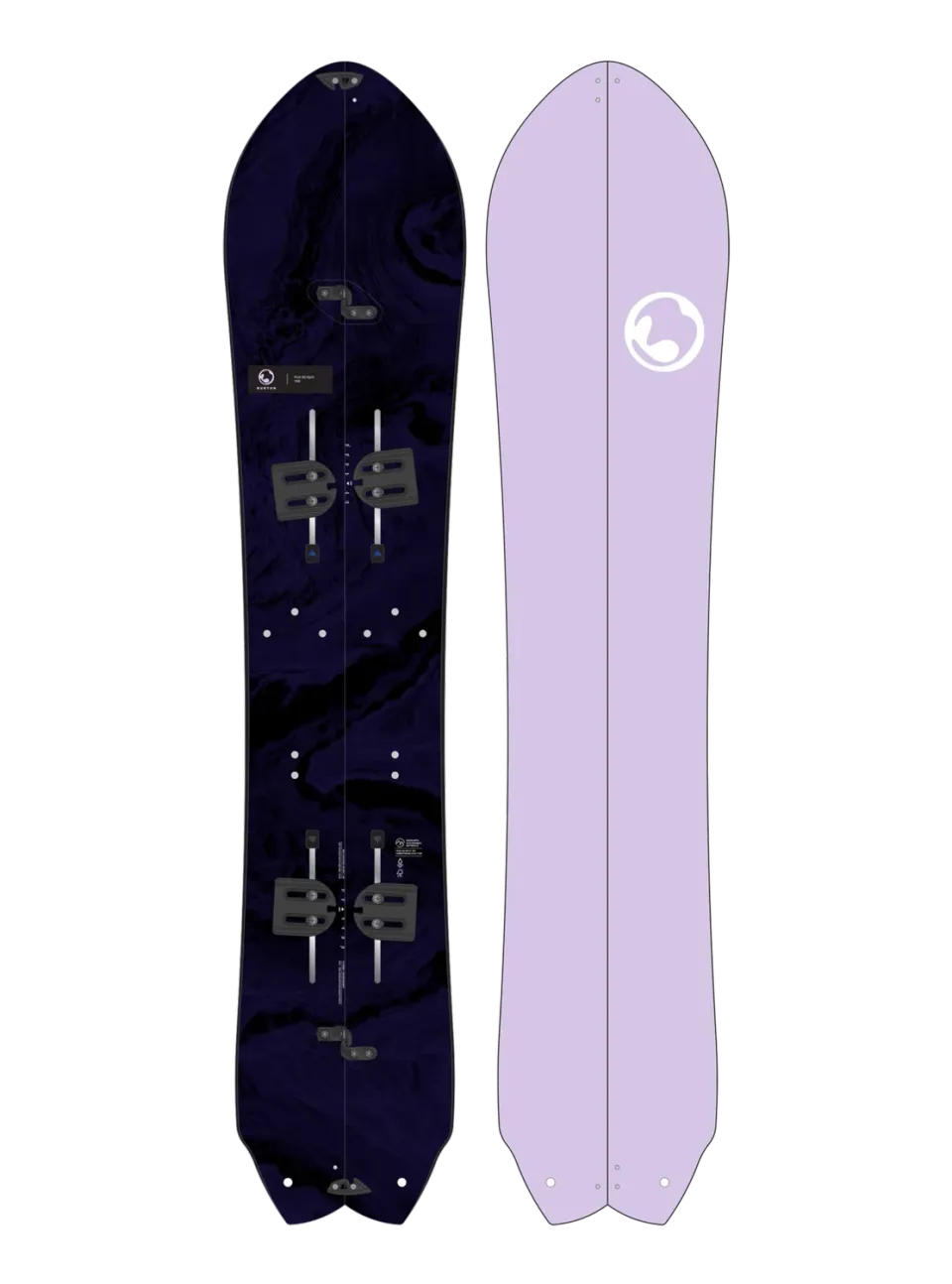 Burton 3D Fish splitboard 156 Flat Top puder