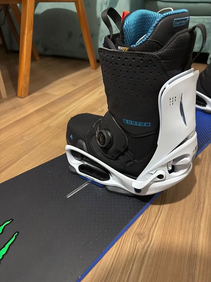 Burton Cartel X EST Step On snowboardbindning Marbled Stone M