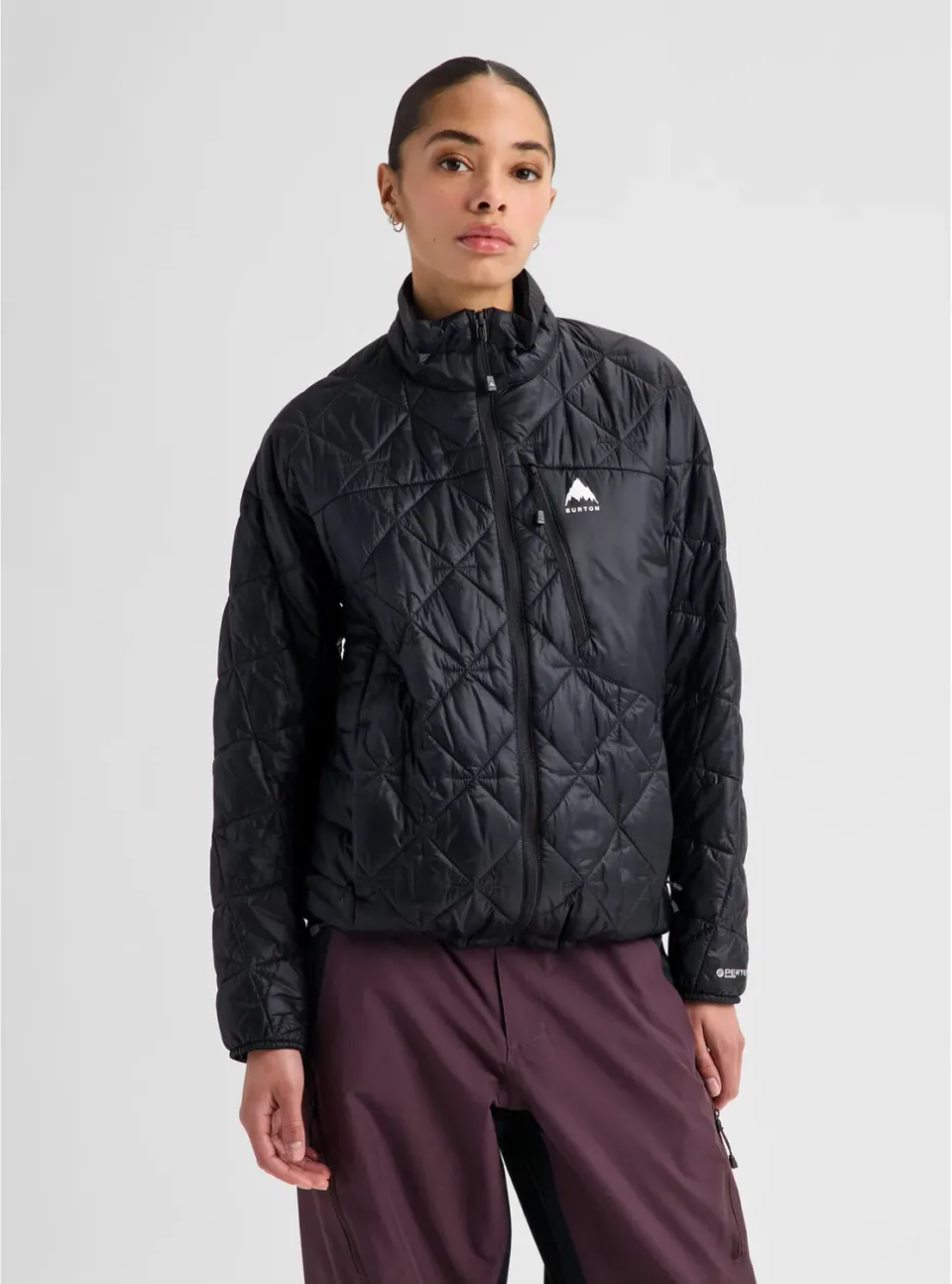 Burton Reserve syntet pufferjacka svart packbar