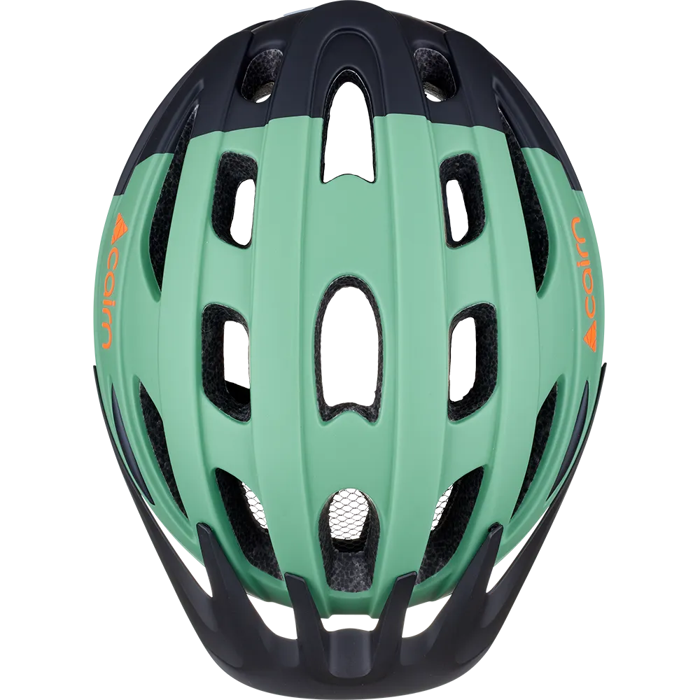 Cairn Fusion Cykelhjälm Green Clay Black LED