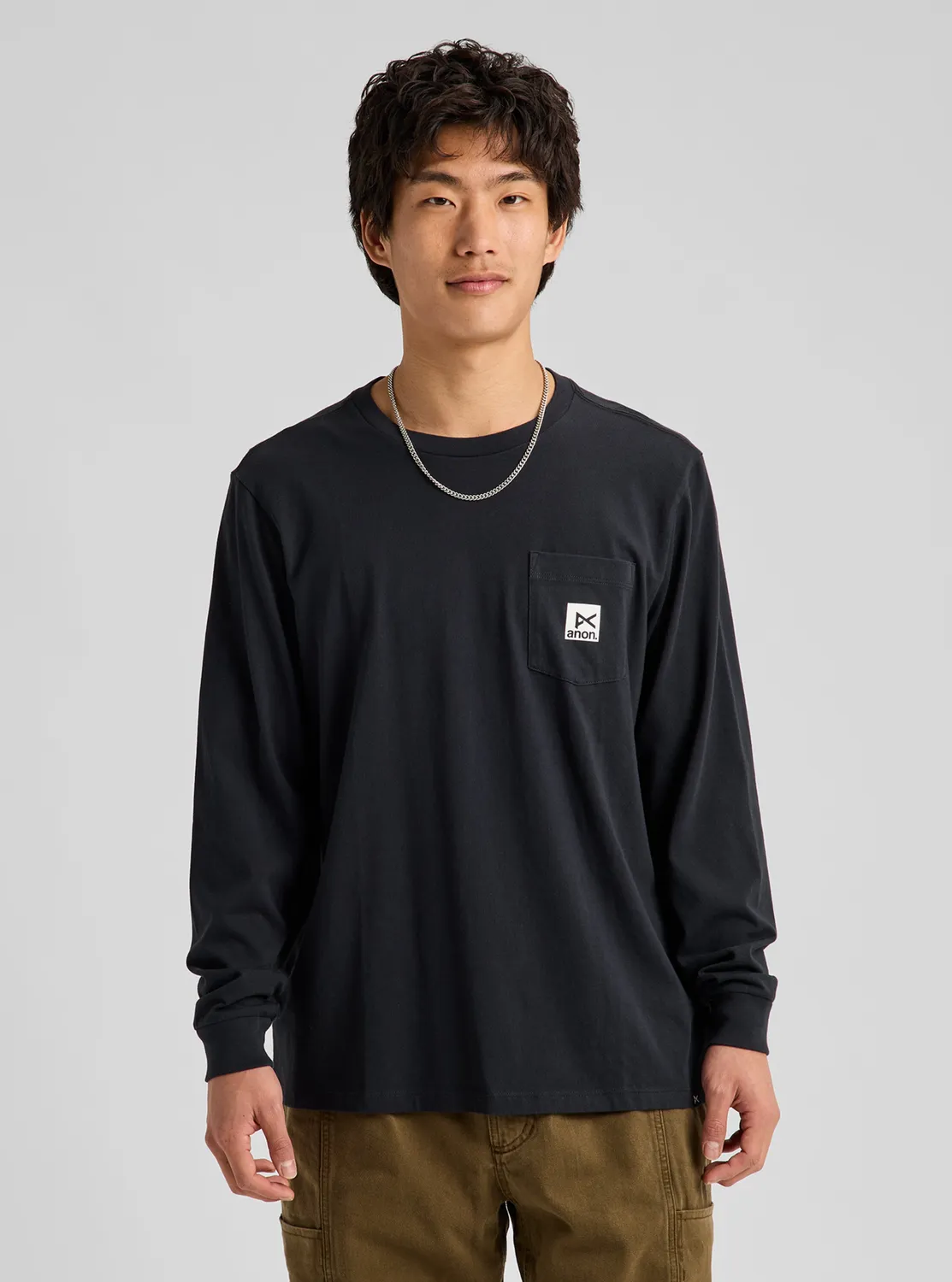 Burton Anon Long Sleeve T-Shirt True Black S-XL ekologisk