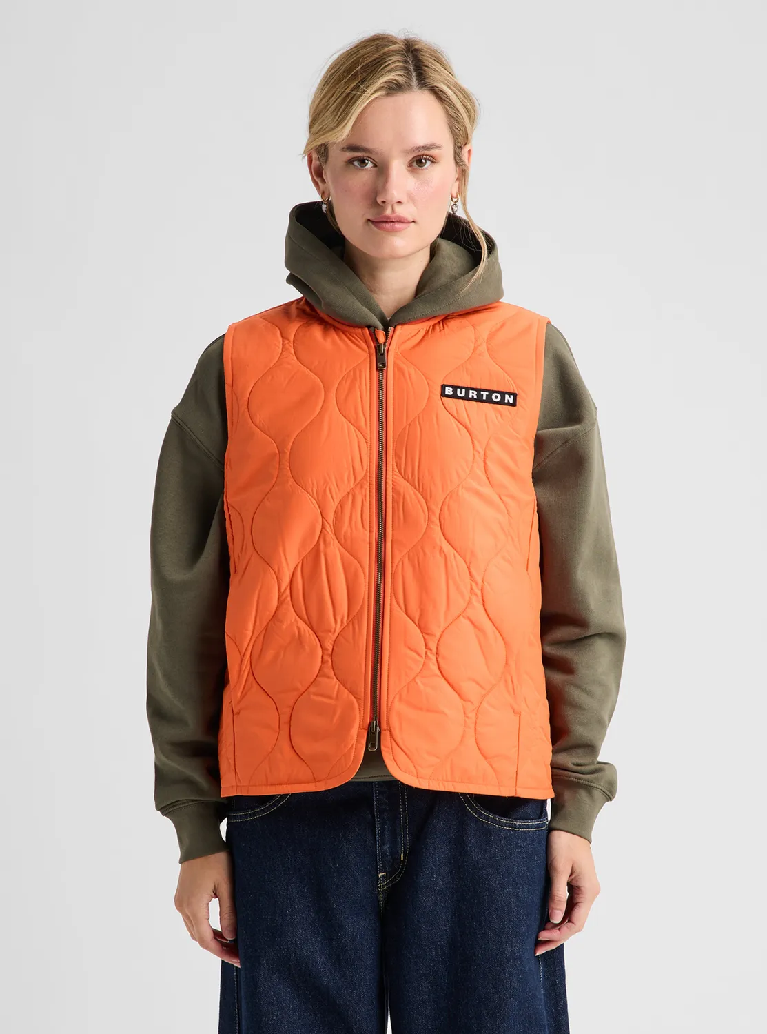 Burton Quilted Synthetic pufferväst dam True Black lätt