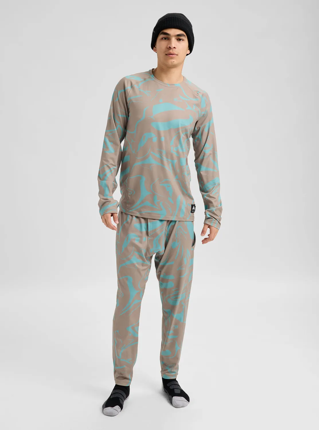 Burton Lightweight underställsbyxor herr svart syntet