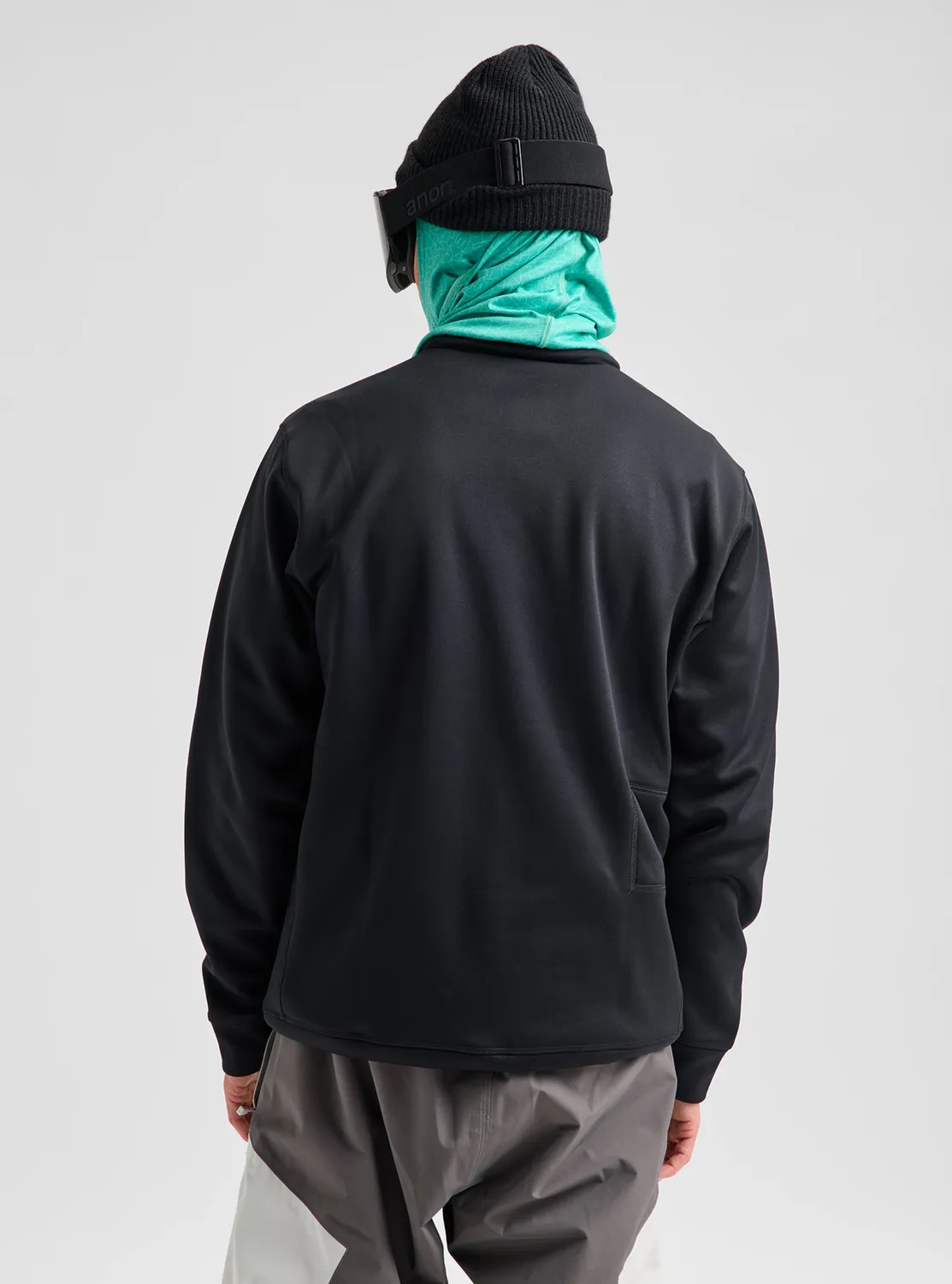 Anon Beaufort MFI fleece crewneck marin mönstrad 2 masker