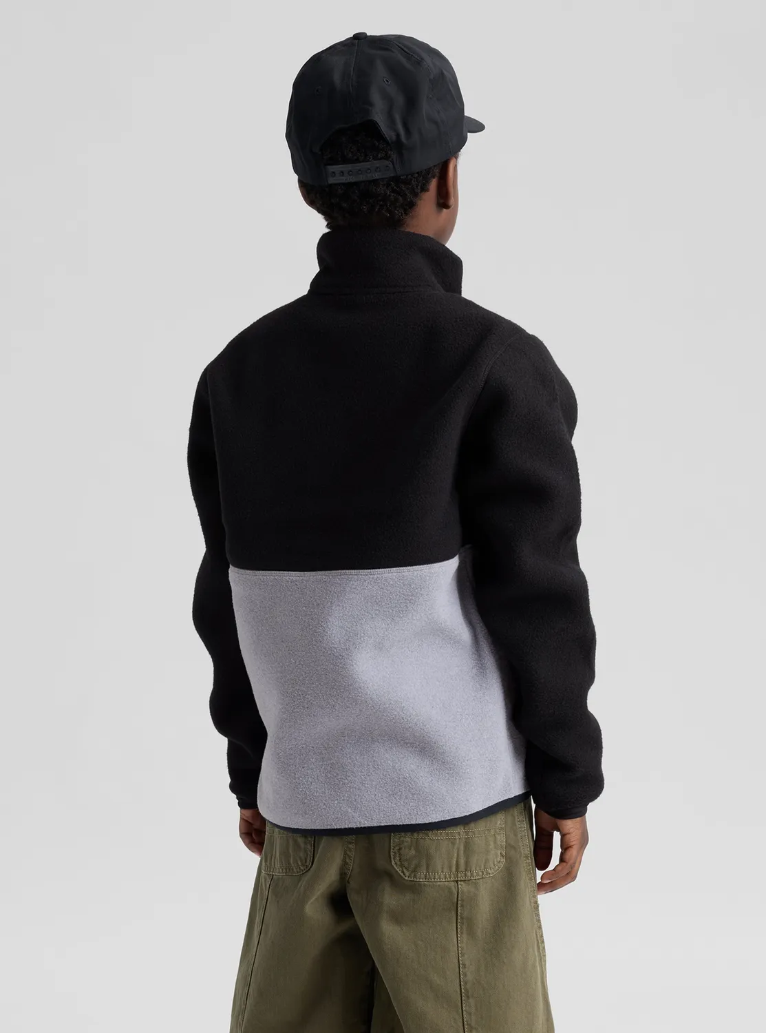 Burton Cinder fleeceanorak barn True Black fleece