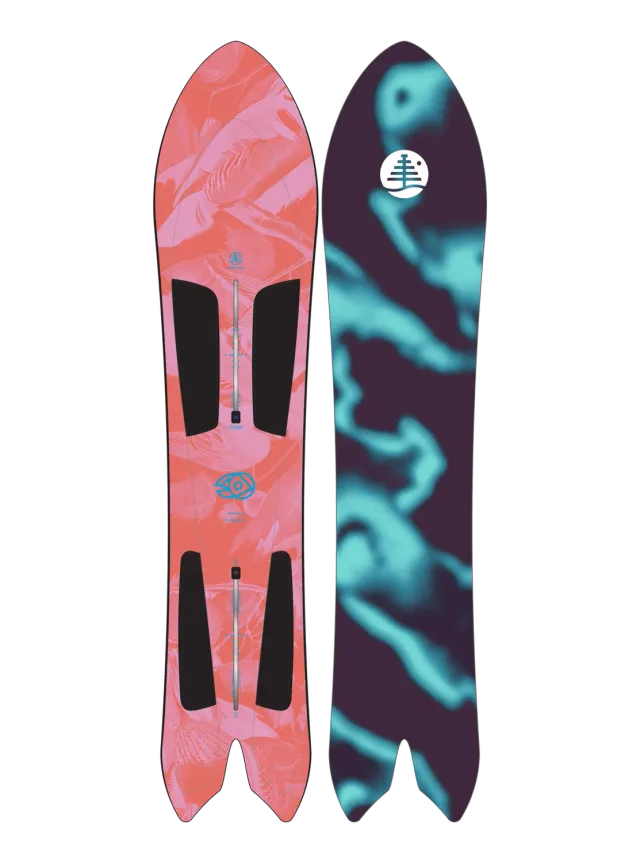 Burton Family Tree Channel Surfer snowboard 156 Graphic flat
