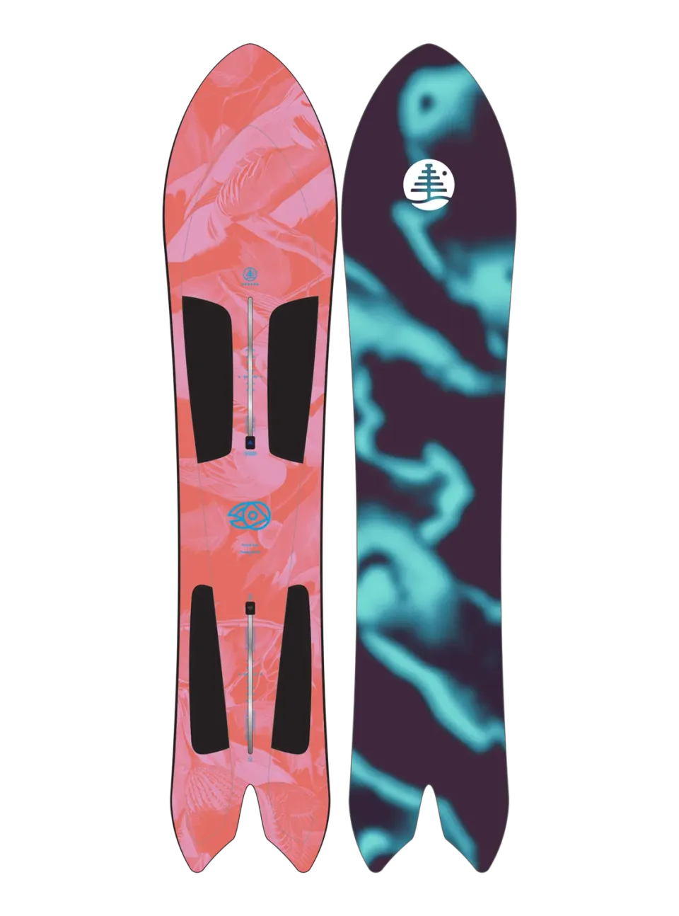 Burton Family Tree Channel Surfer snowboard 156 Graphic flat
