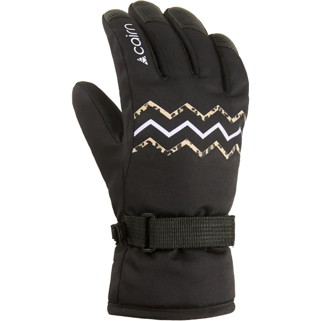 Cairn Optima Pure J skidhandskar barn black leopard varma