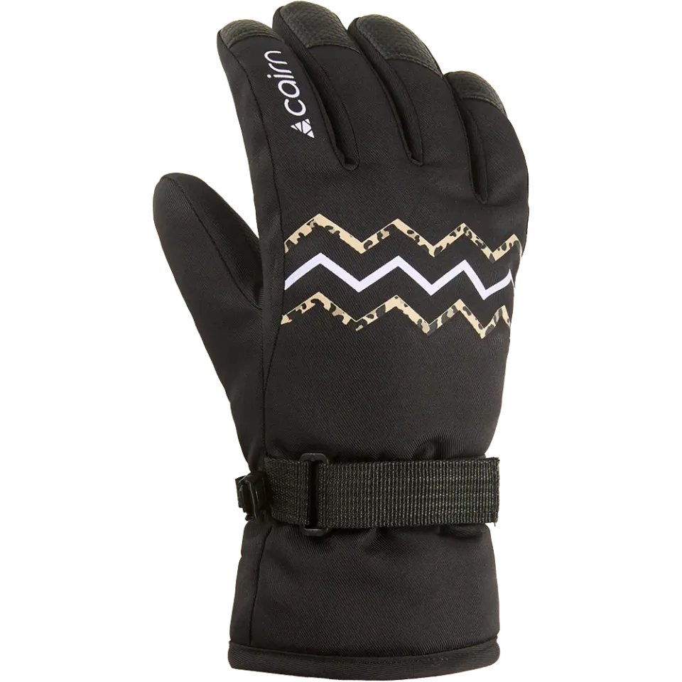 Cairn Optima Pure J skidhandskar barn black leopard varma