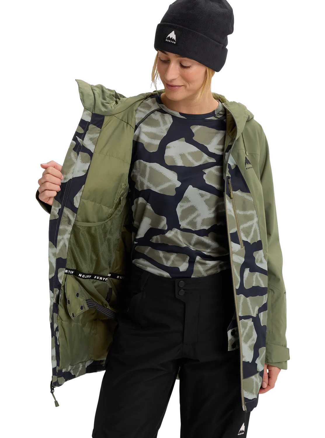 Burton Reserve 2L Insulated jacka dam Sunrise Coral varm