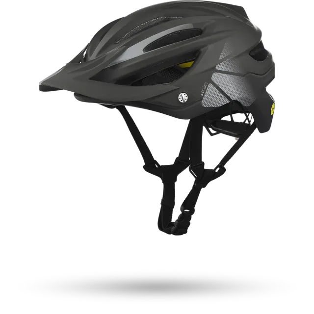 Cairn Edge MIPS cykelhjälm Mat Black Silver stig