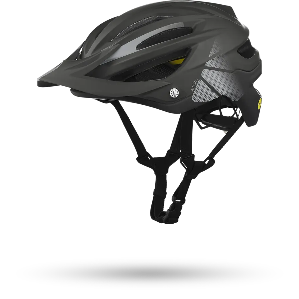 Cairn Edge MIPS cykelhjälm Mat Black Silver stig
