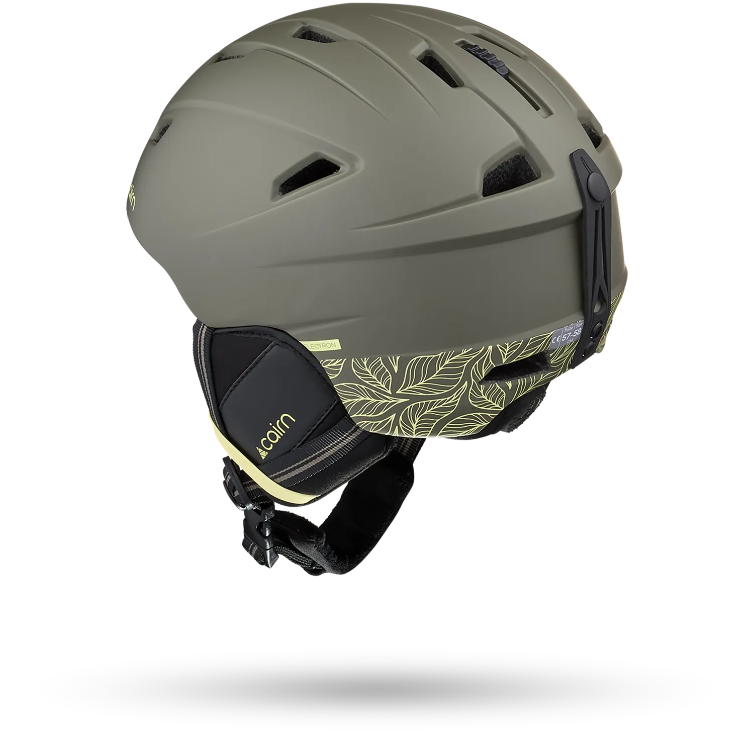 Cairn Electron Graphic skidhjälm mat khaki 55/56 lätt