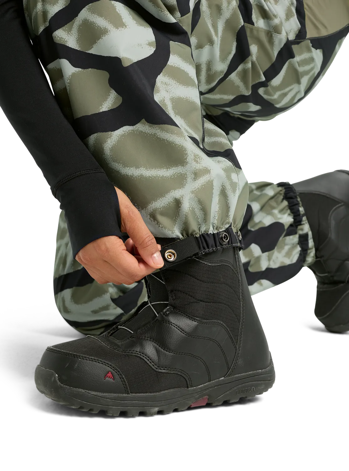 Burton Reserve 2L hängselbyxor Soft Sage True Black skal