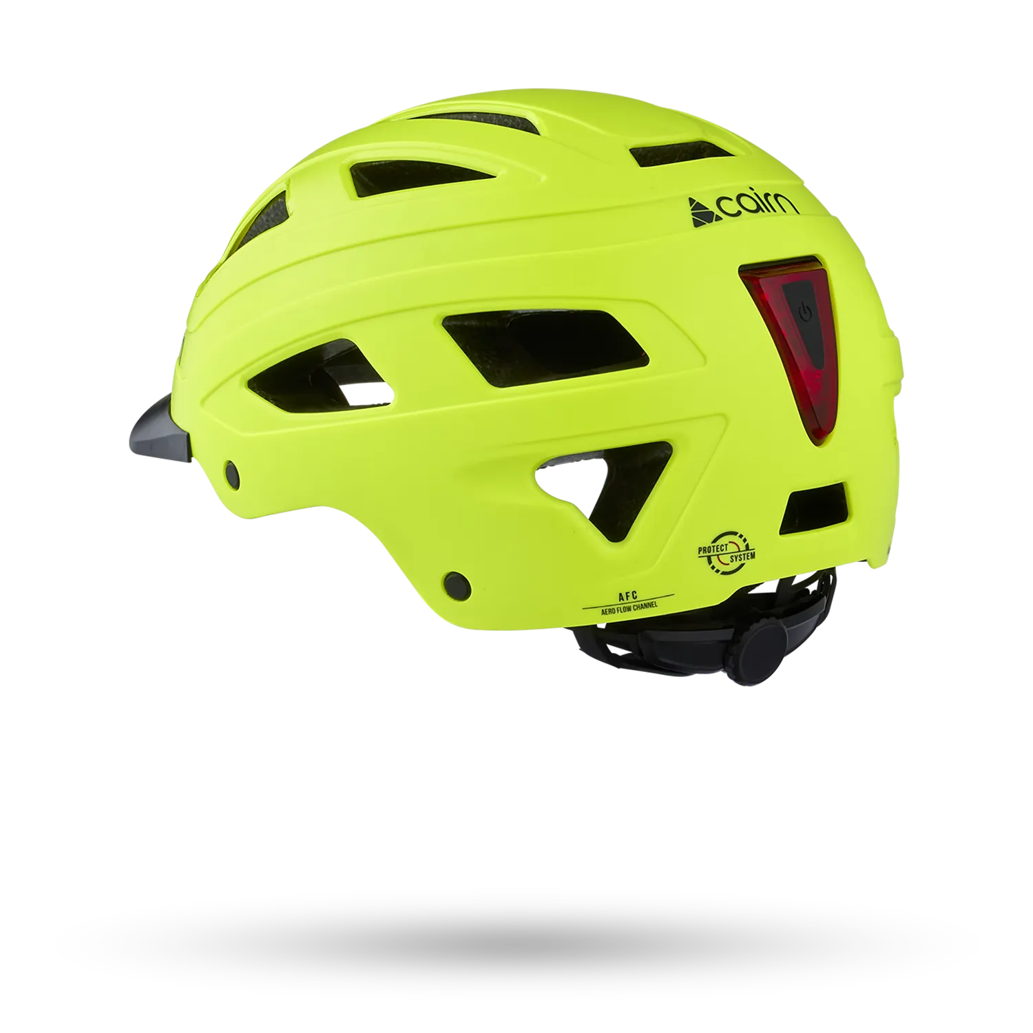 Cairn Clarke Mat Neon Yellow cykelhjälm neongul M LED
