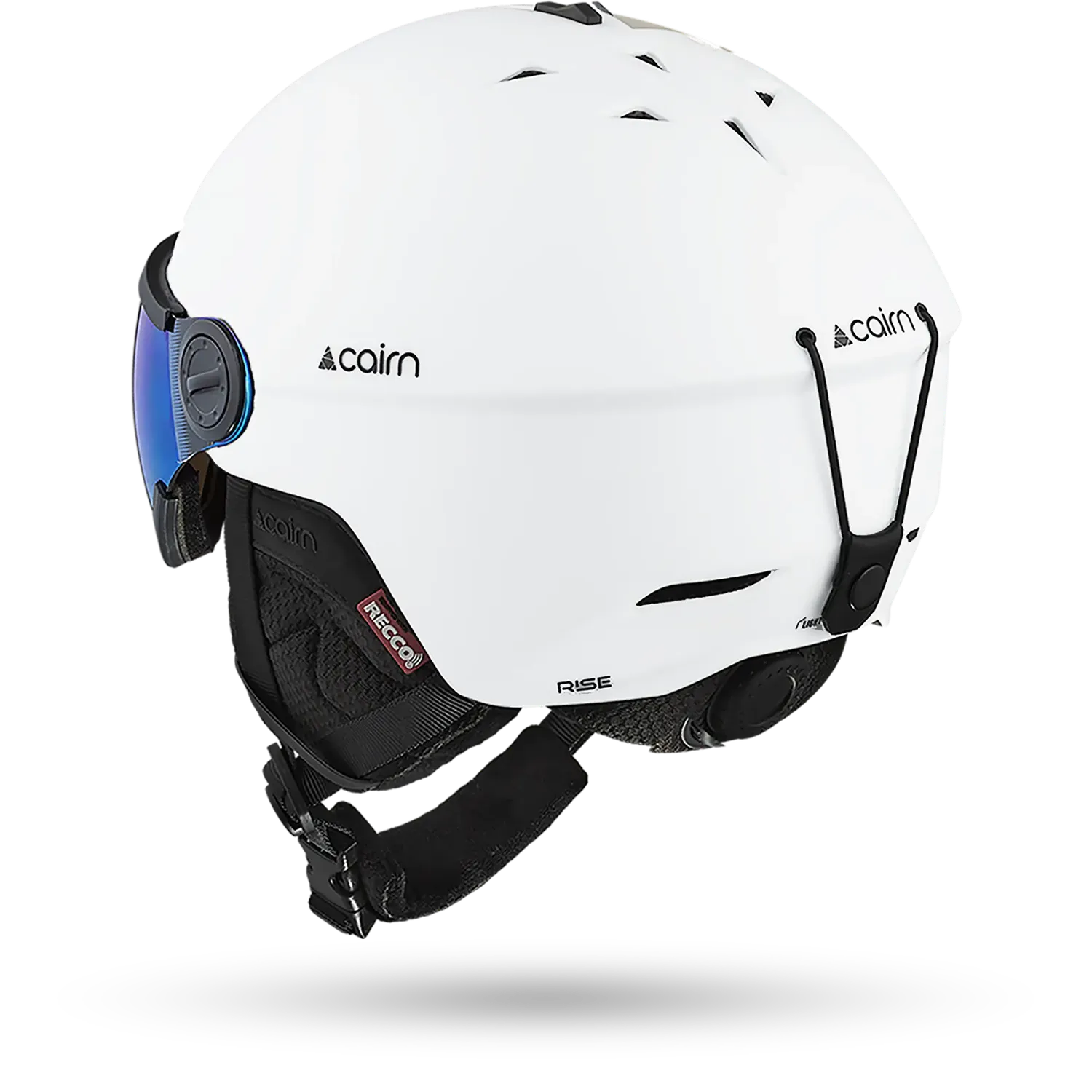 Cairn Rise II Visor skidhjälm matt vit kategori 3