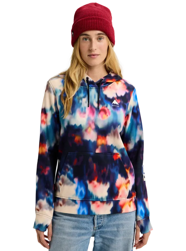 Burton Oak Pullover hoodie dam True Black Heather