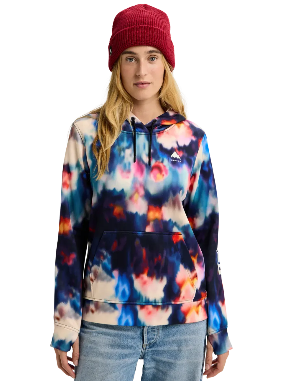 Burton Oak Pullover hoodie dam True Black Heather