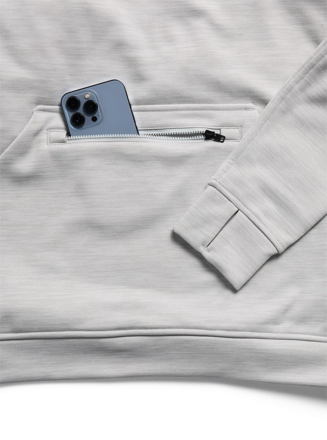 Burton Oak Long Pullover hoodie dam grå mjuk