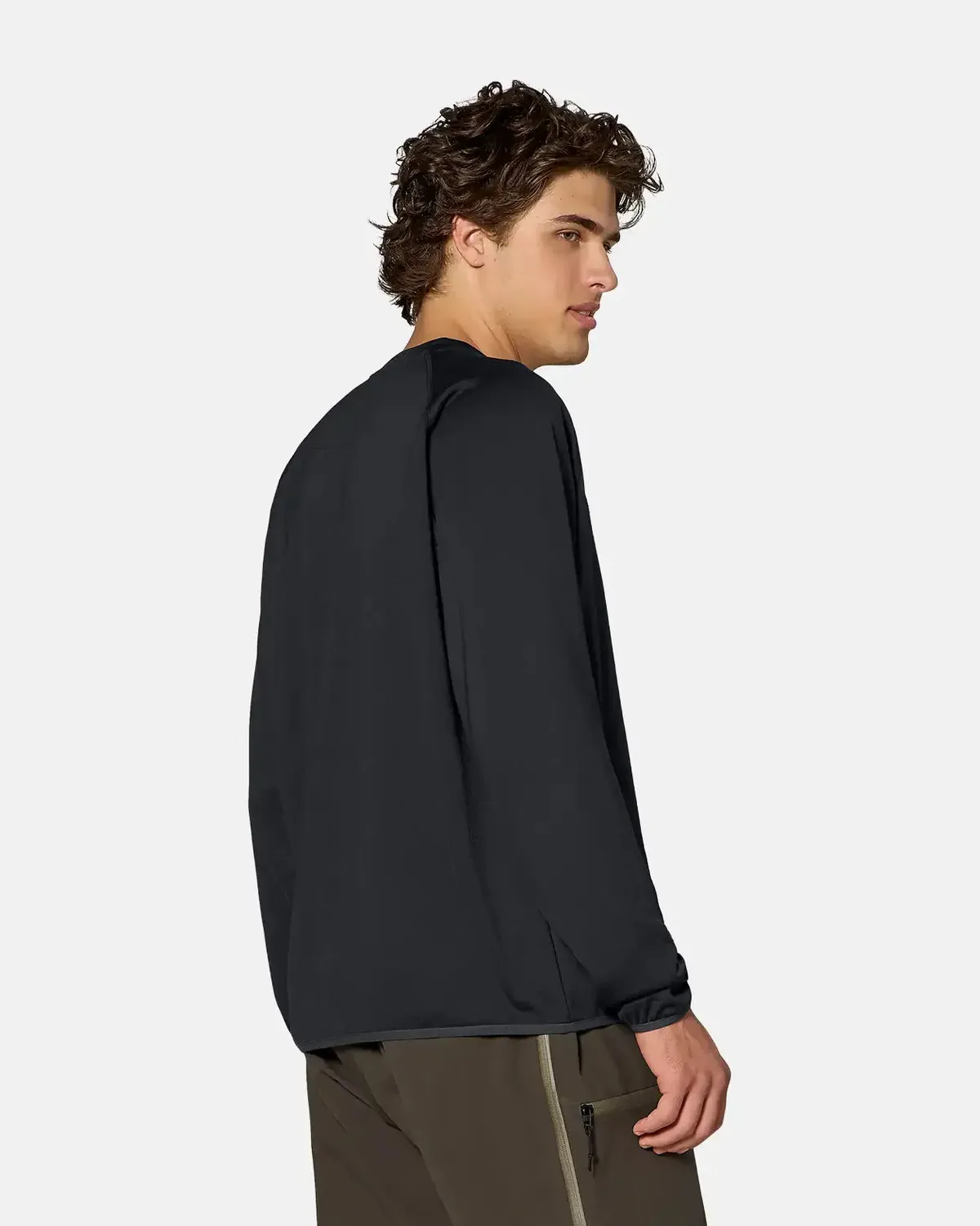 Jones Flagship Grid Fleece tröja herr svart stretch