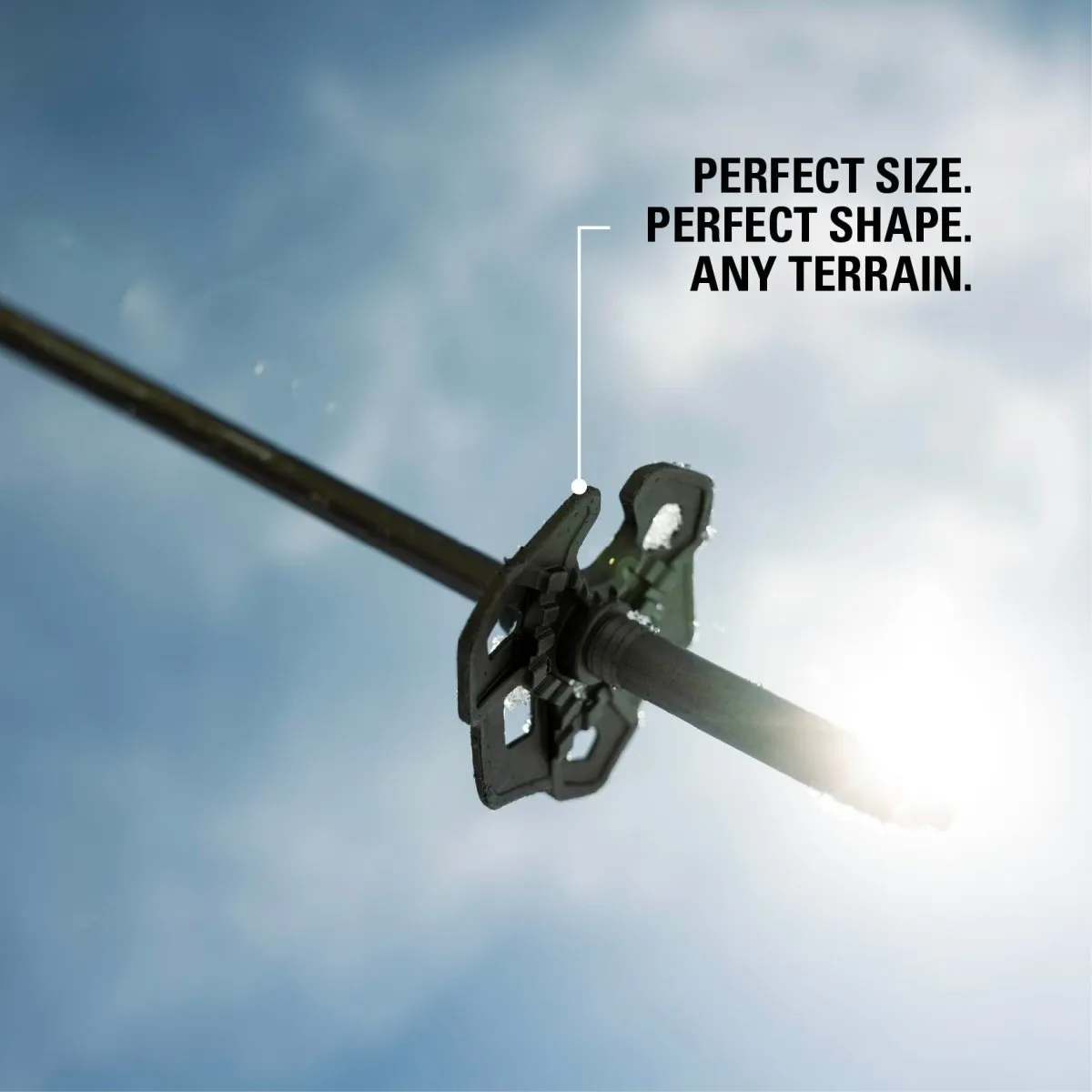Original Guide Via skidstavar aluminium 115-145 cm – teleskop