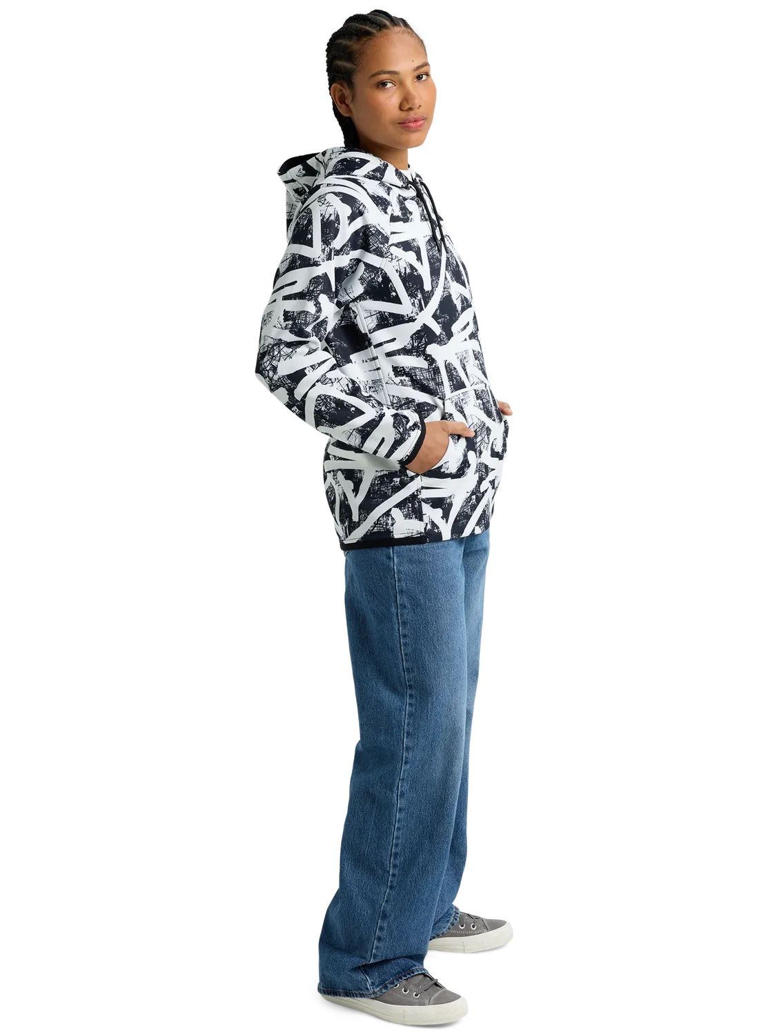 Burton Crown Weatherproof fleecehoodie dam Light Teal