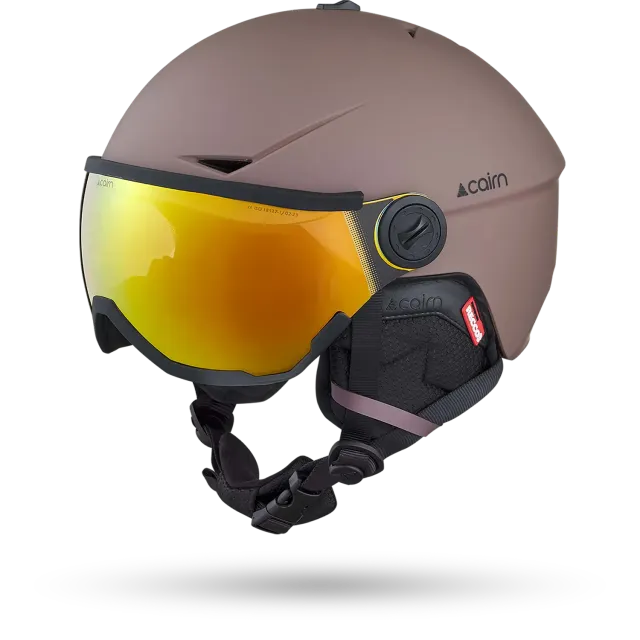 Cairn Rise II Visor skidhjälm matt cocoa kategori 3