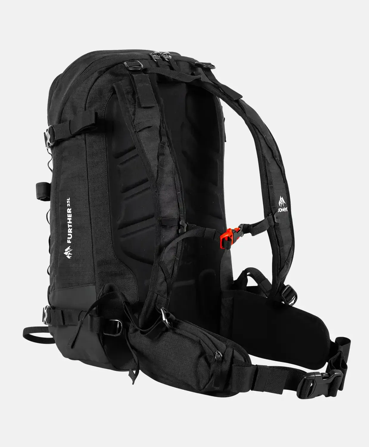 Jones Further 25L ryggsäck Stealth Black touring