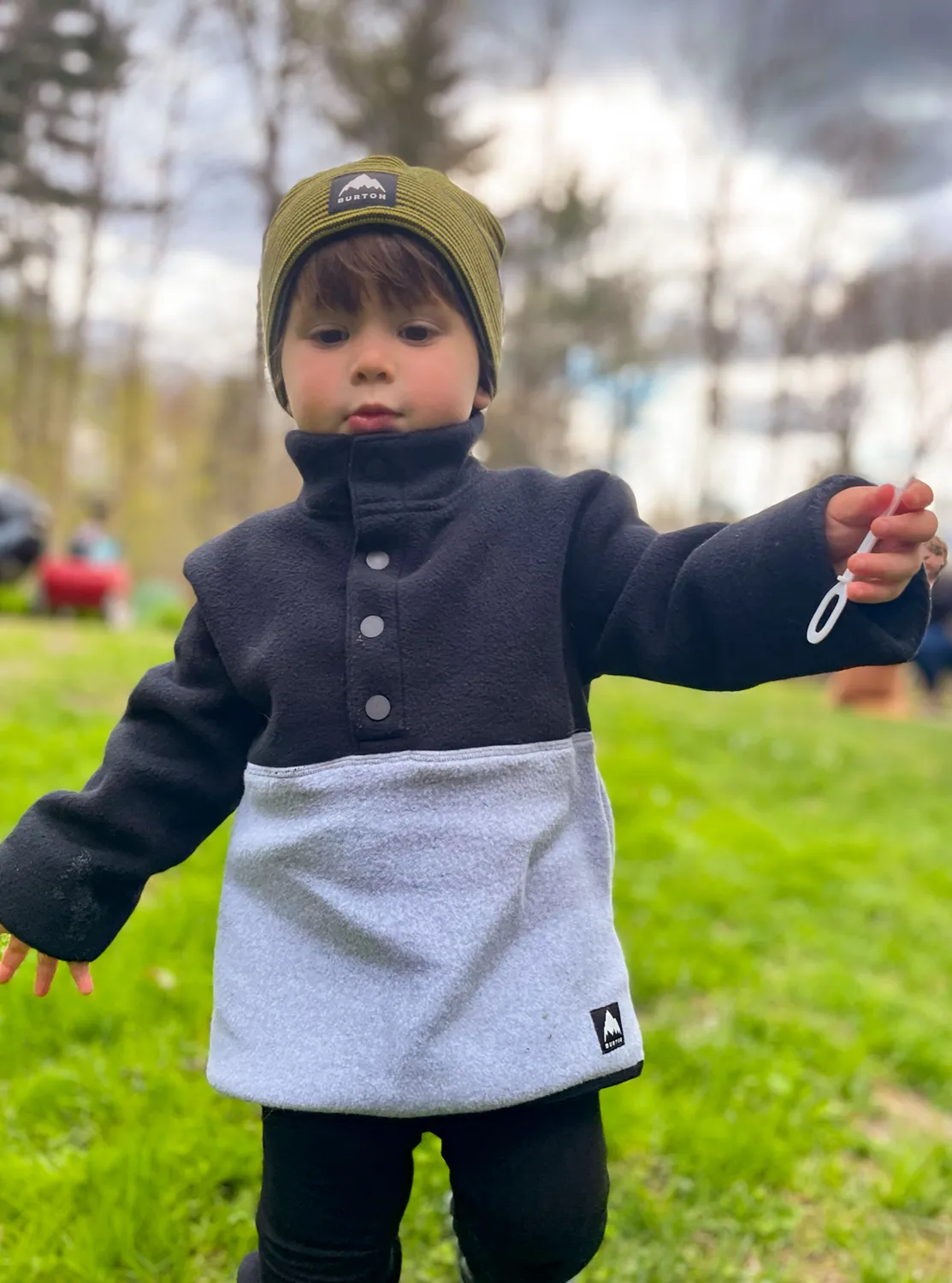 Burton Cinder Fleece Anorak toddler Liquid Gold