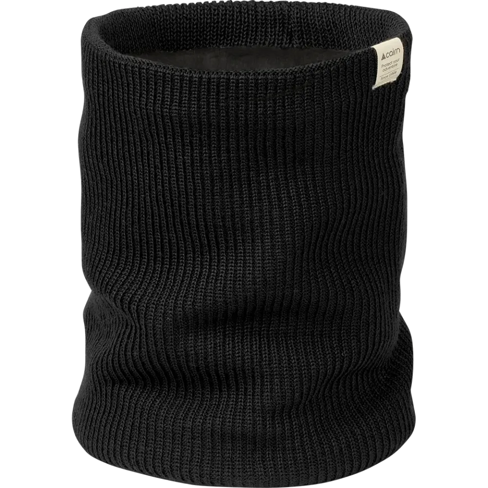 Cairn Milo halsvärmare black merinoull