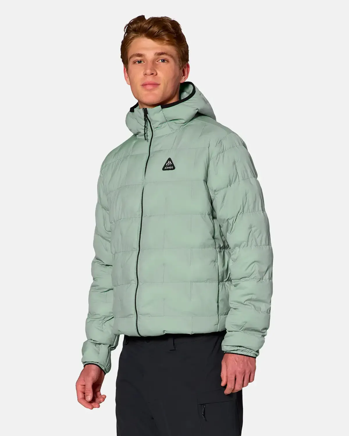 Jones Dark Start Stretch Hooded Jacka Herr Midnight Green isolerande