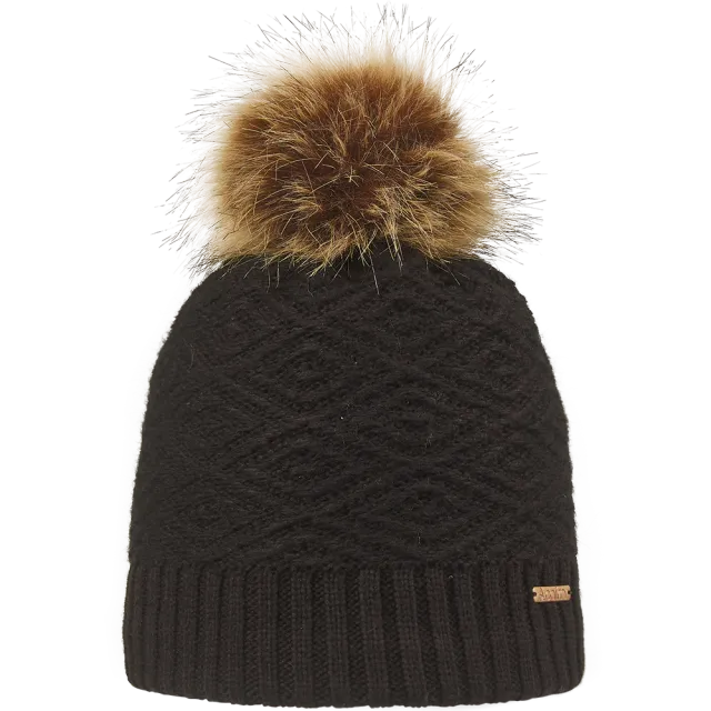 Cairn Louna Hat Black mössa pompom