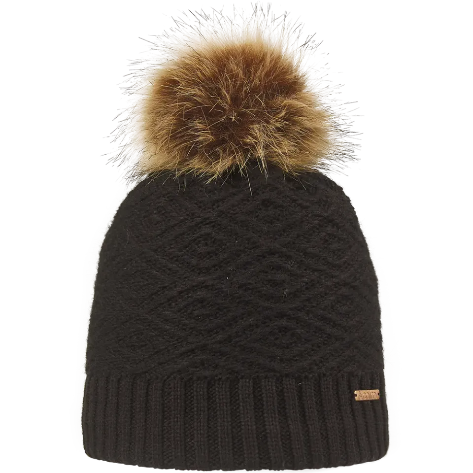 Cairn Louna Hat Black mössa pompom