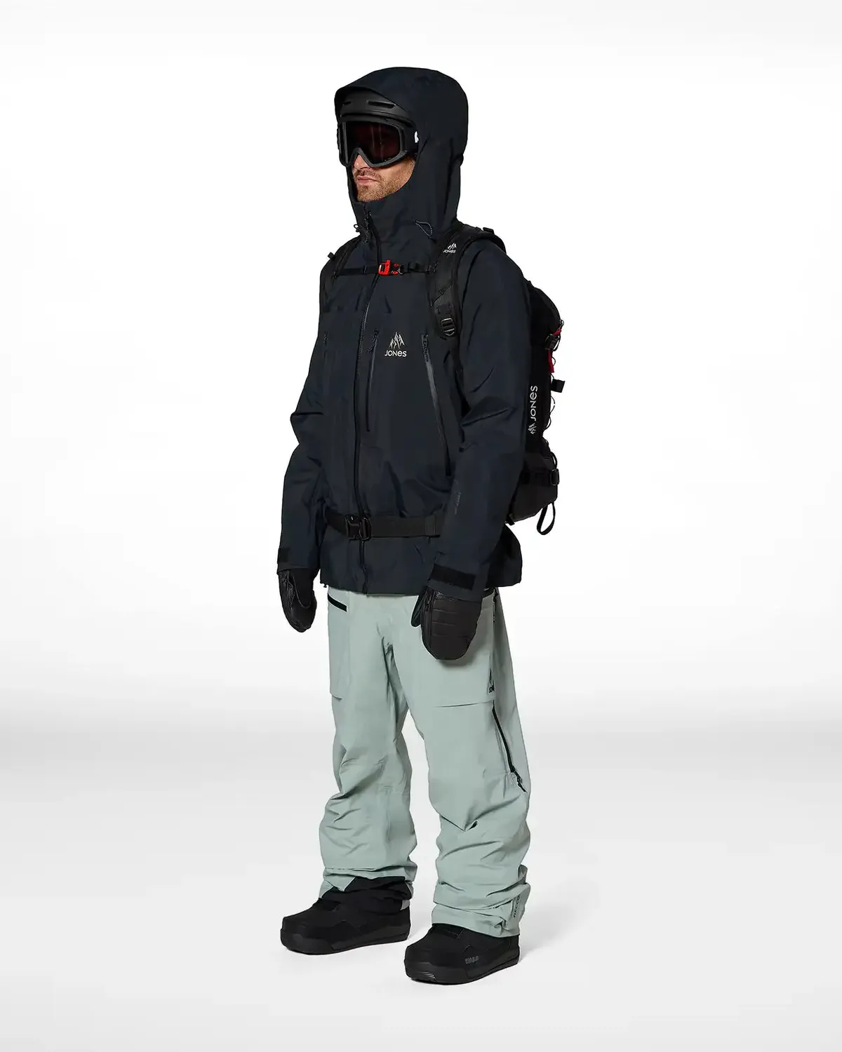 Jones Higher GORE-TEX 3L jacka herr Stealth Black vattentät
