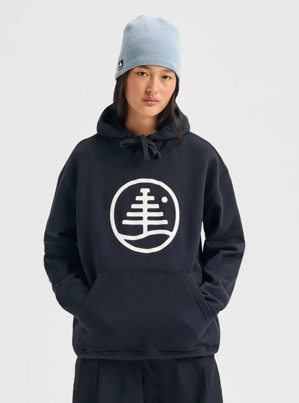 Burton Family Tree hoodie airstream blue bomull
