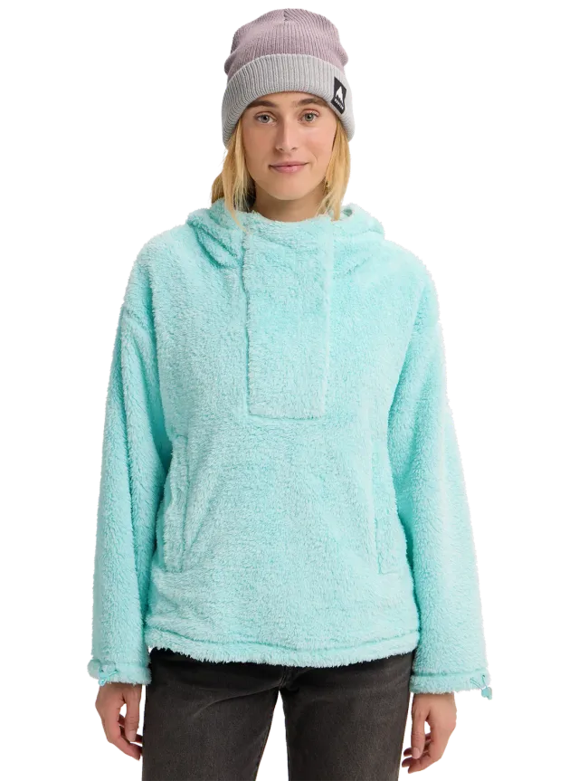 Burton Lemma fleece pullover dam ljus teal mjuk mellanlager
