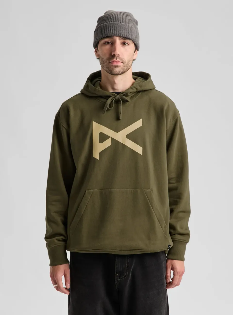 Burton Anon Pullover Hoodie huvtröja Dried Moss varm