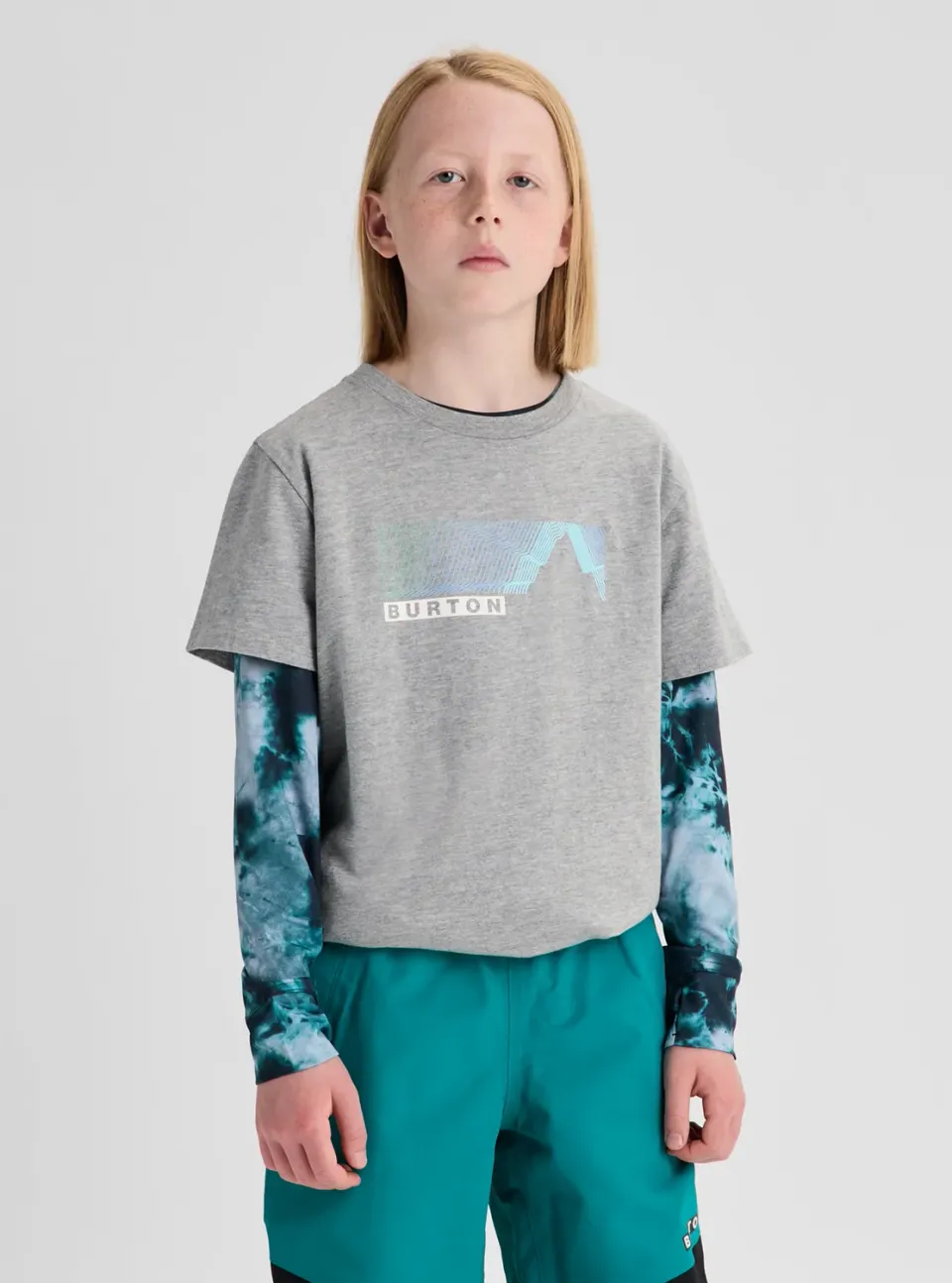 Burton Elmore t-shirt barn atlantic teal kortärm