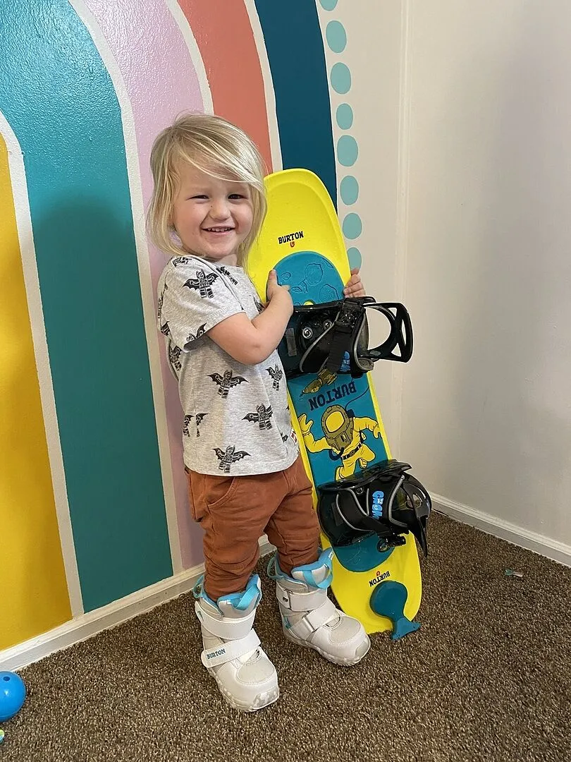 Burton Mini Grom snowboardboots barn Black mjuk flex
