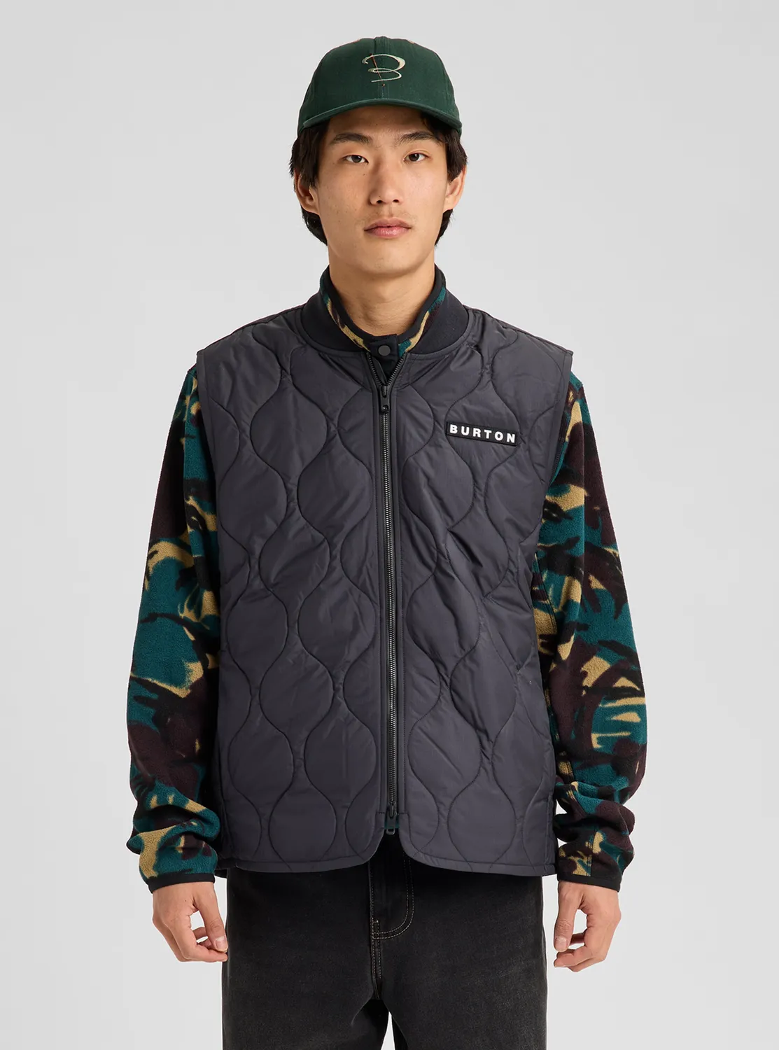 Burton Quilted Synthetic Puffer väst Orange Popsicle varm