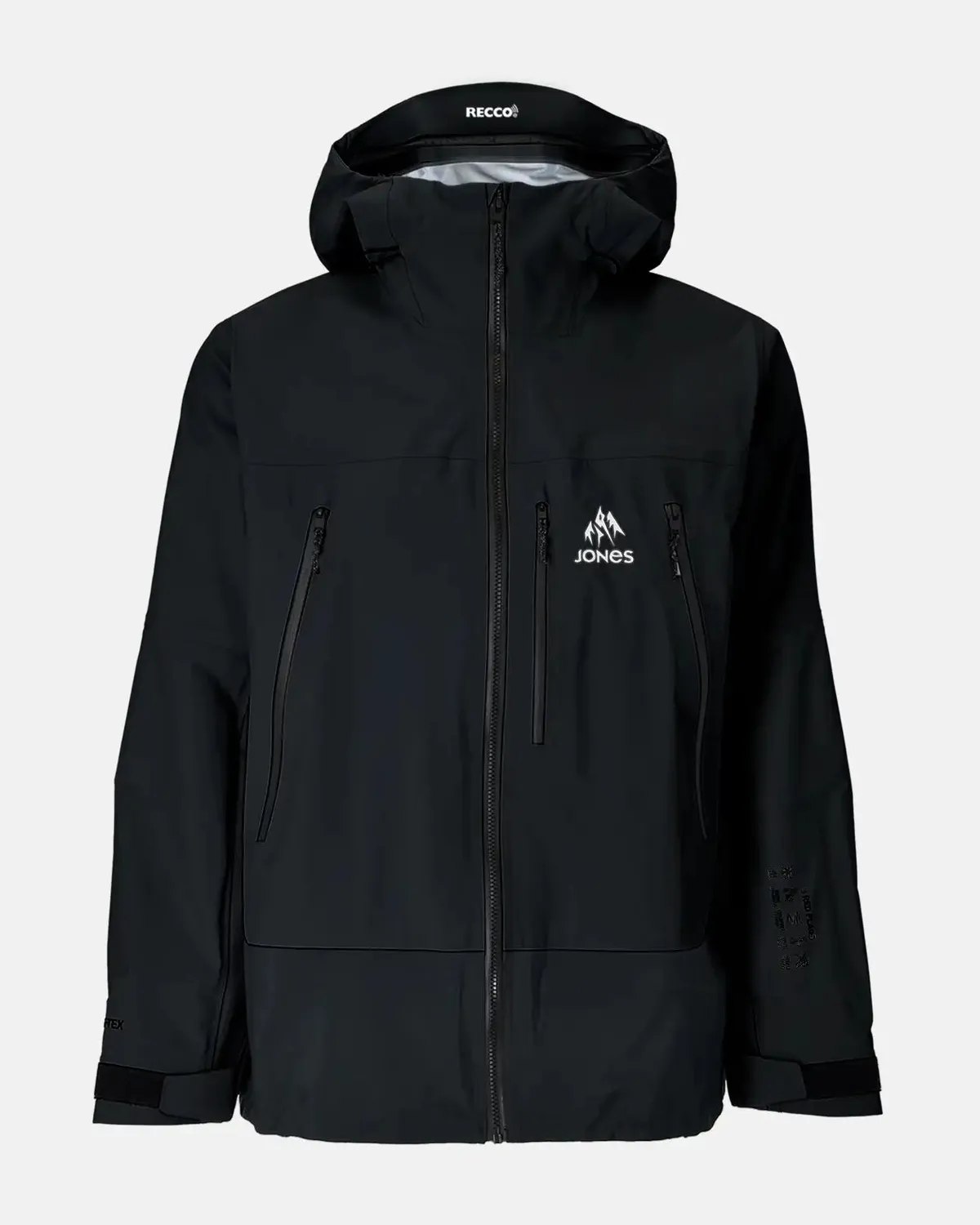 Jones Higher GORE-TEX 3L jacka herr Stealth Black vattentät