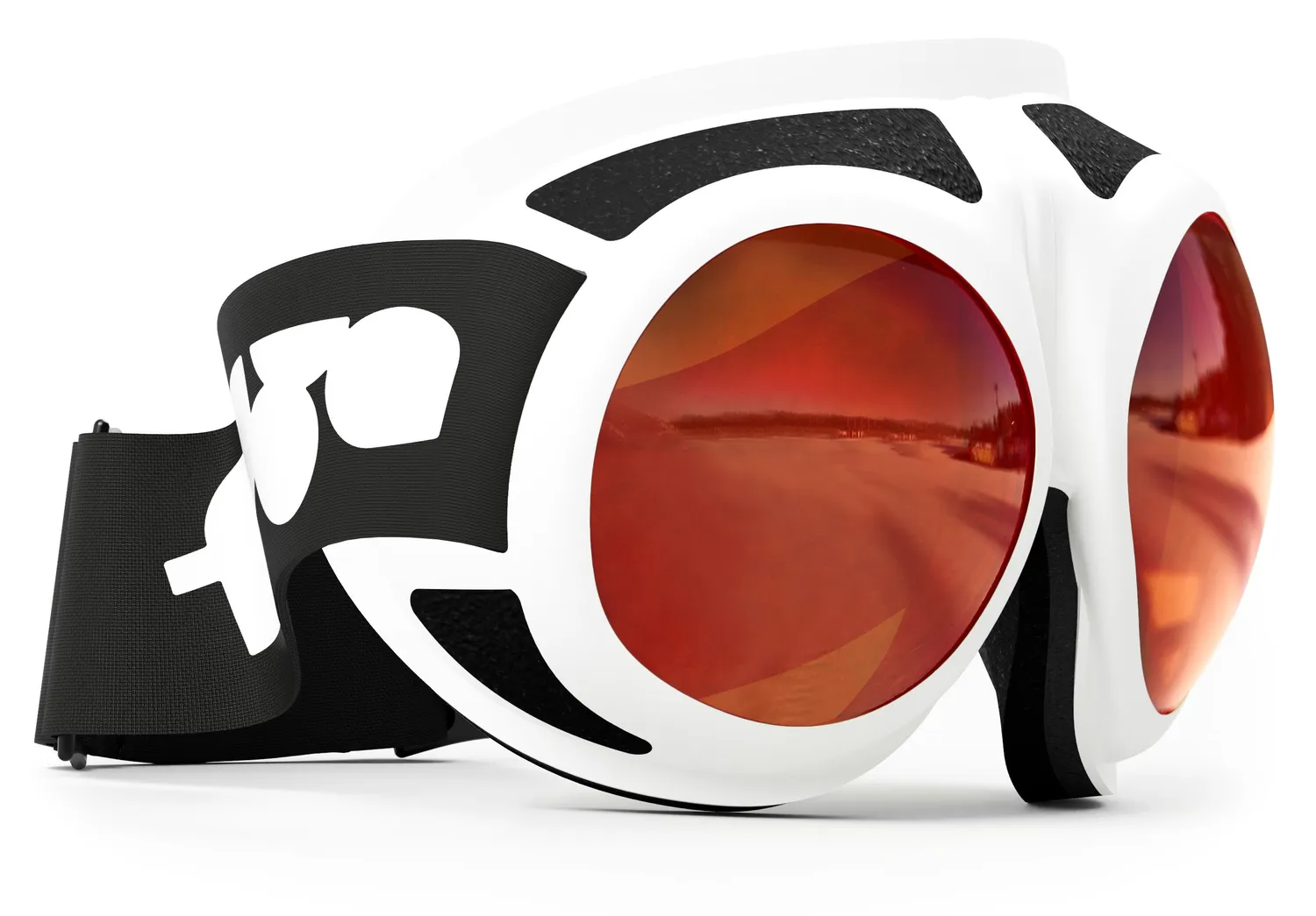 Rovfluga Goggles skidglasögon orange lins svart