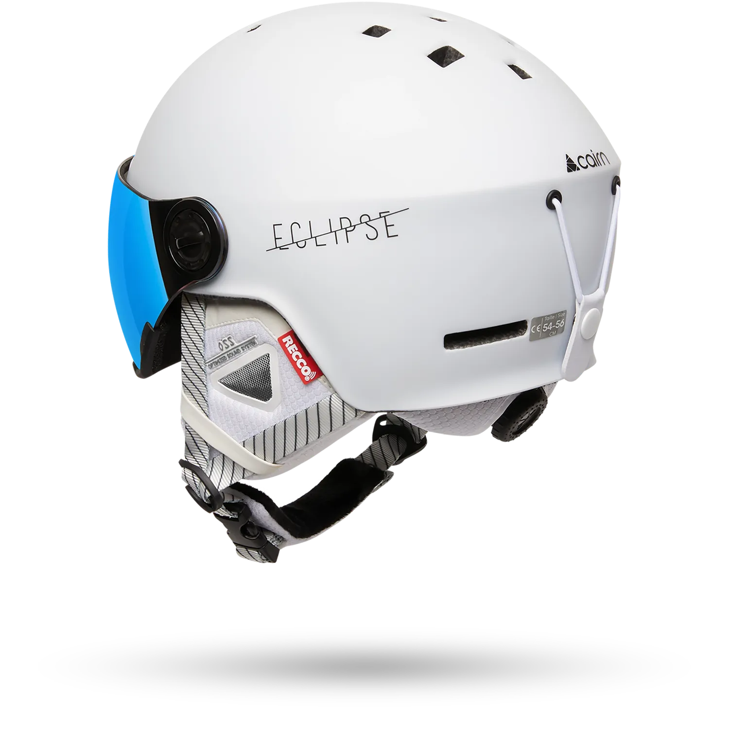 Cairn Eclipse Rescue skidhjälm 56/58 white blue