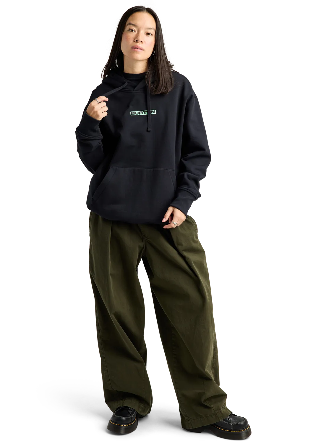 Burton From Burton to the World hoodie True Black ekologisk