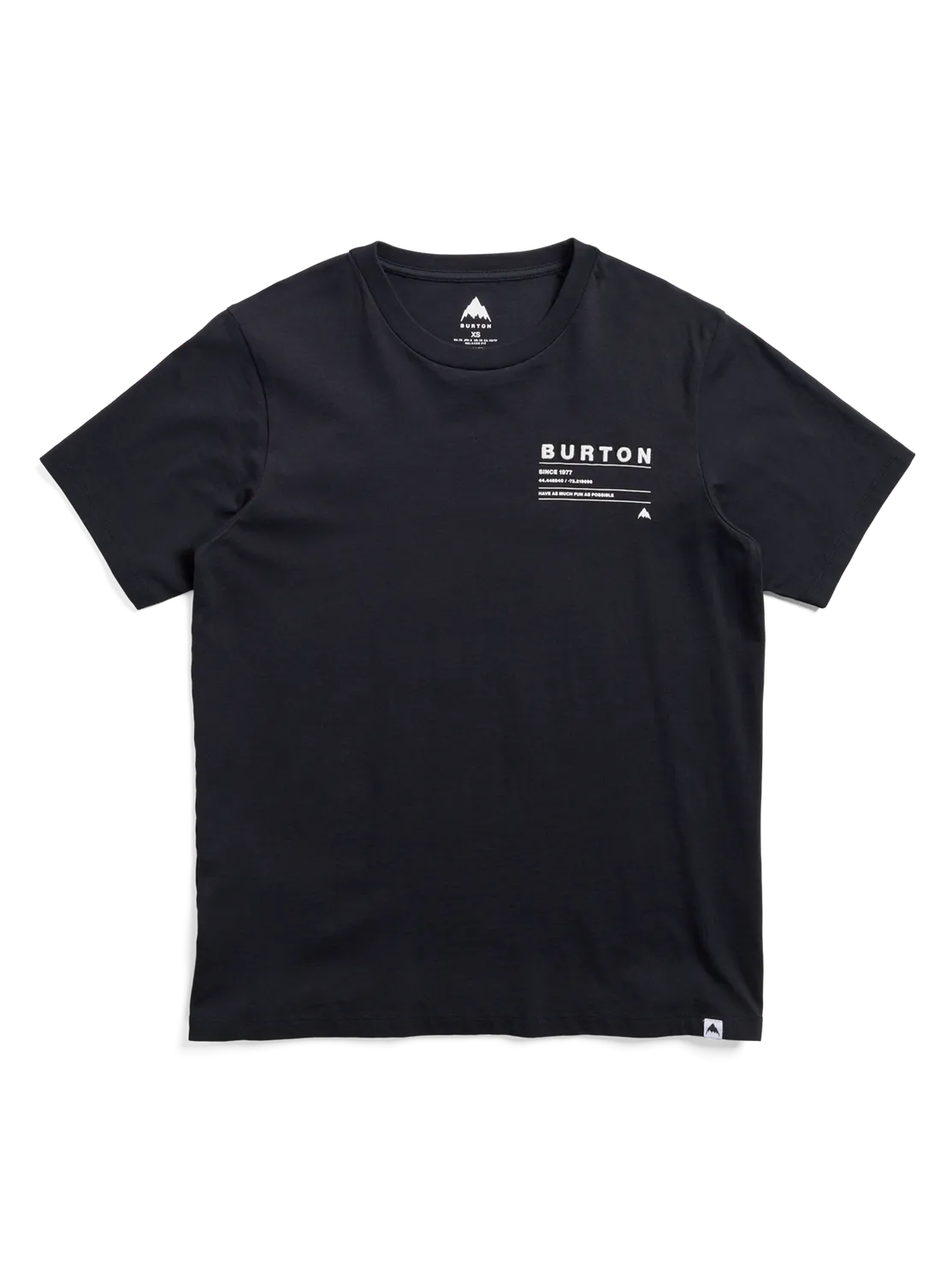 Burton Moretown t-shirt kort ärm svart lätt bomull