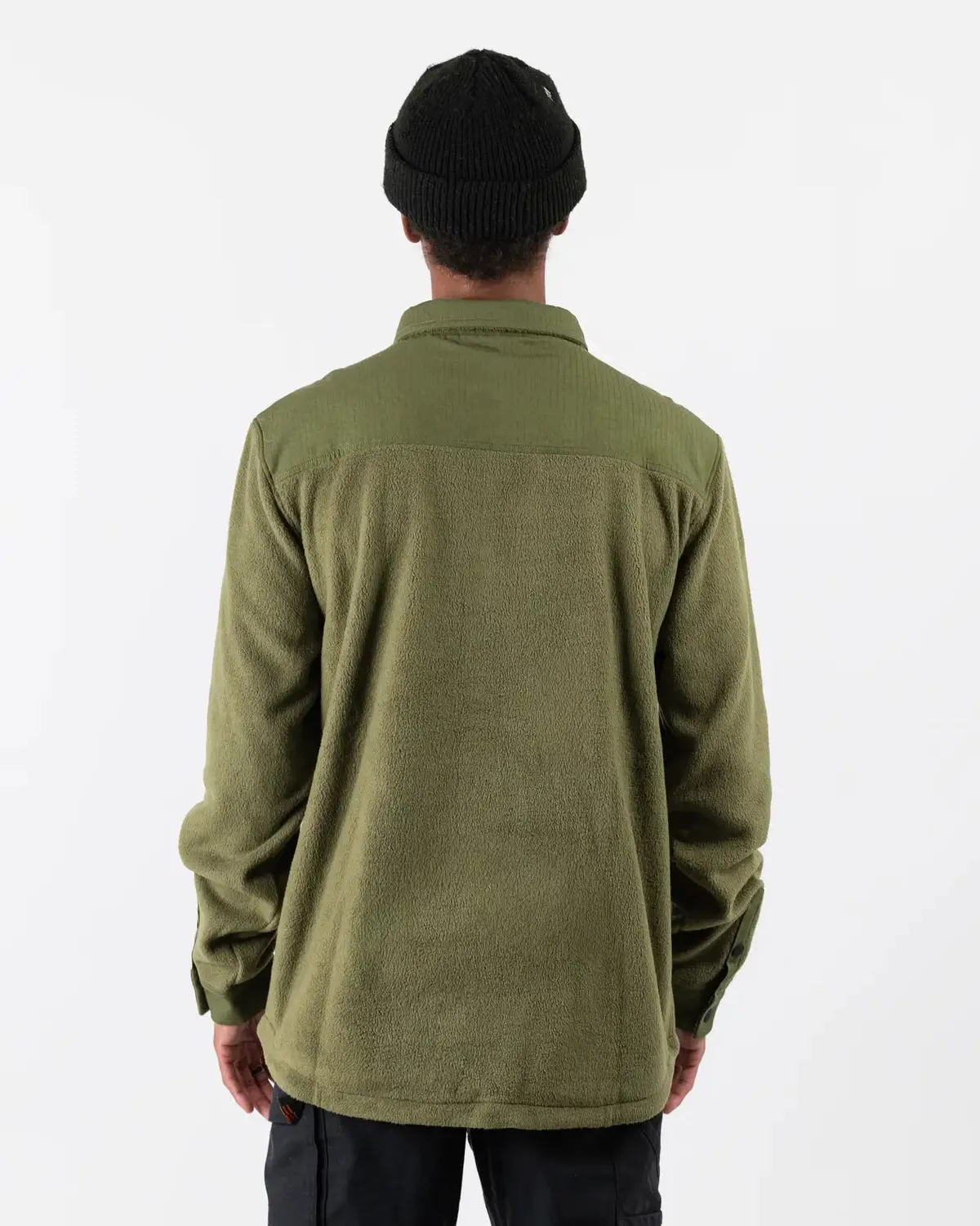 Jones December fleece skjorta Moss Green återvunnen