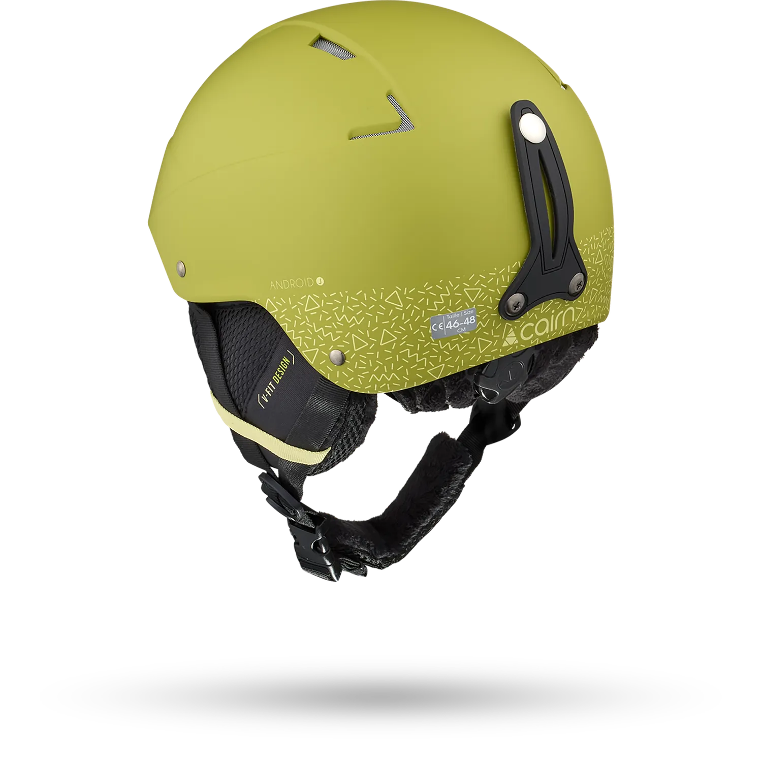 Cairn Android Graphic J skidhjälm mat leaf junior