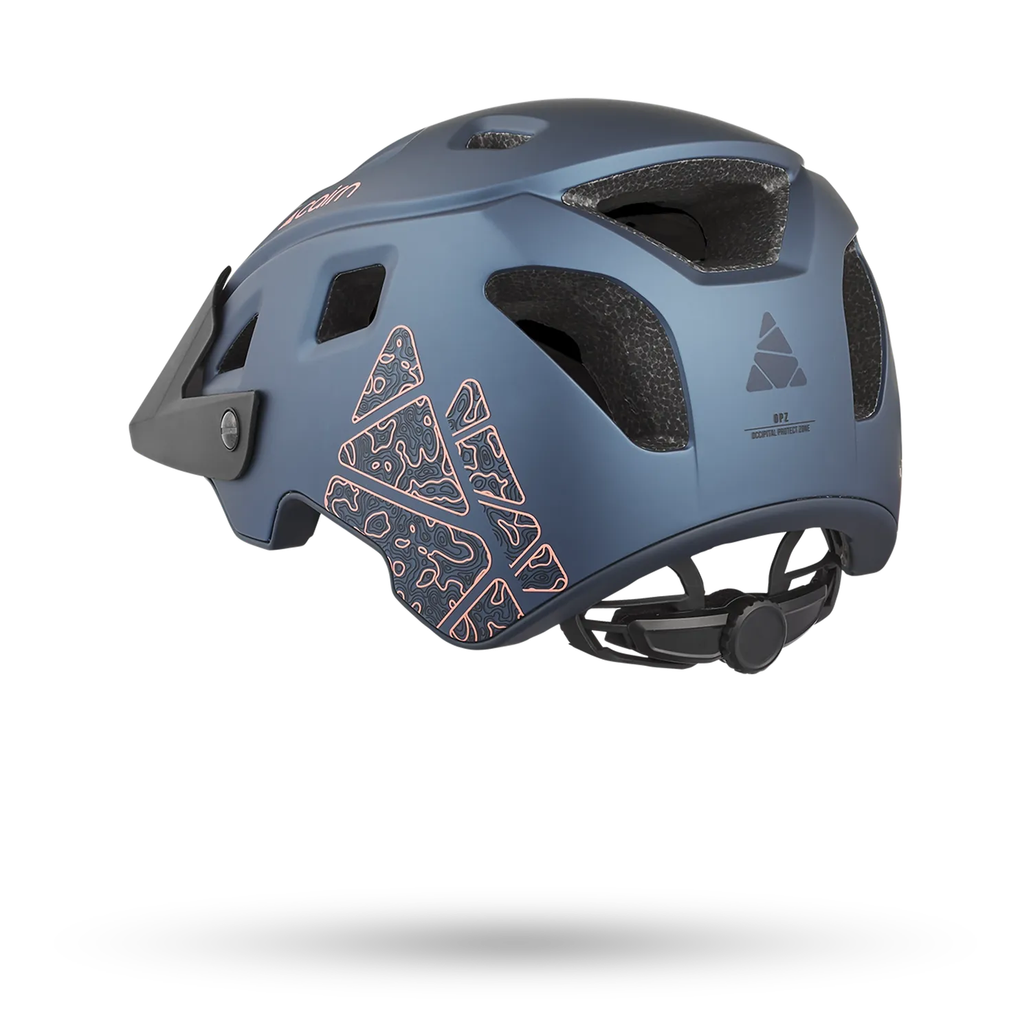 Cairn Magma Mat cykelhjälm metallic blue ventilerad
