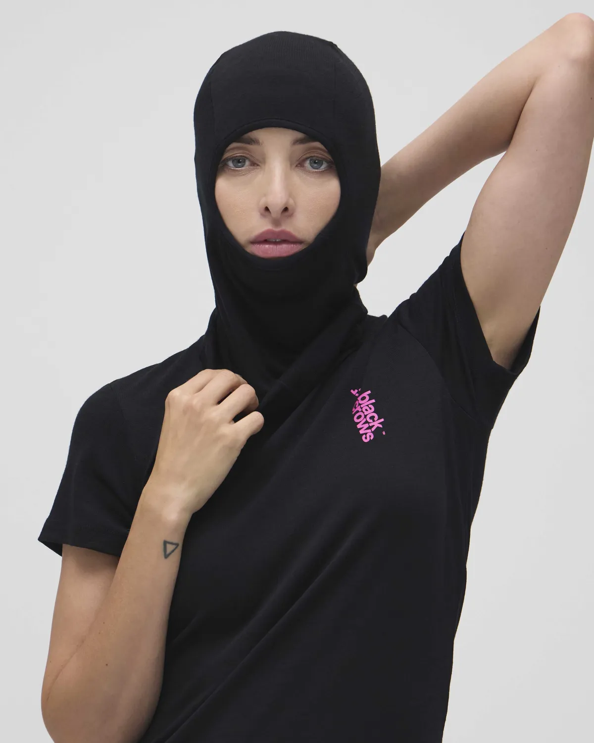 Black Crows balaclava merinoull svart unisize
