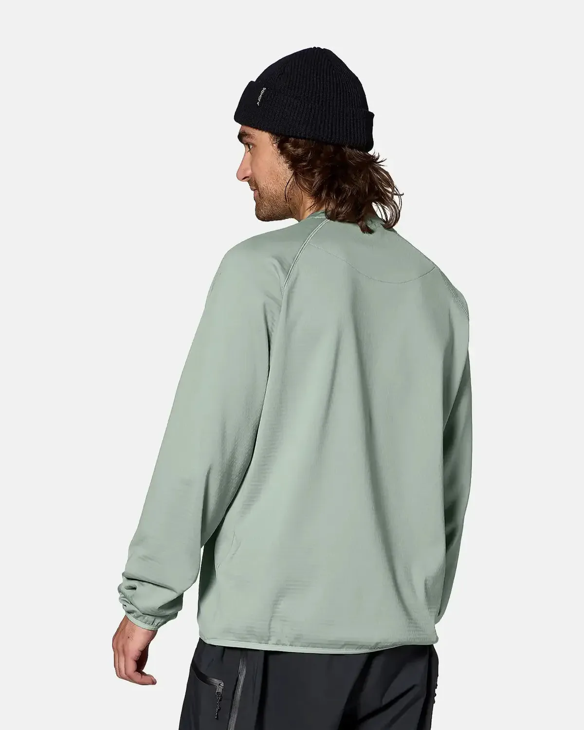 Jones Flagship Grid Fleece tröja herr svart stretch
